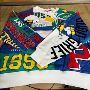 Zara Snoopy/Peanuts Girls Sweatshirt size 11-12. New with Tags .